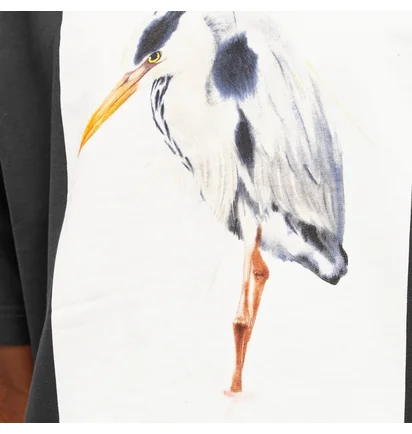 Футболка чоловіча Heron Preston Heron Bird Painted T-Shirt Black HMAA032F23JER0041046
