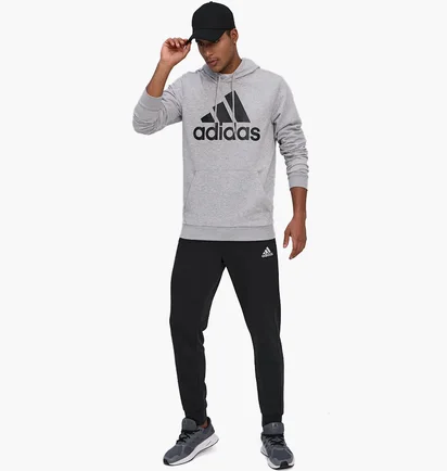 Спортивный костюм мужской Adidas Big Logo Grey/Black GK9653