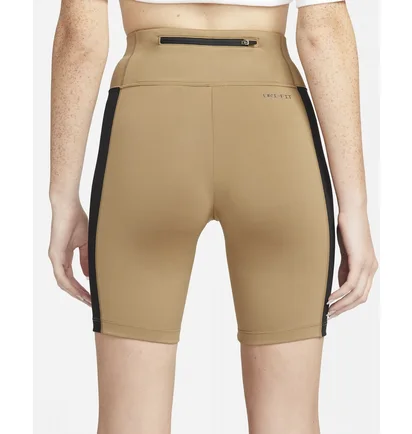 Шорты женские Nike Sportswear Swoosh Logo High-Waisted Bike Shorts Brown Dx2325-258