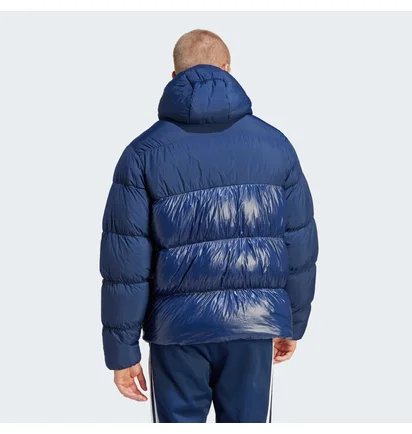 Пуховик чоловічий Adidas Adicolor Down Regen Hooded Puffer Jacket Blue IL2570