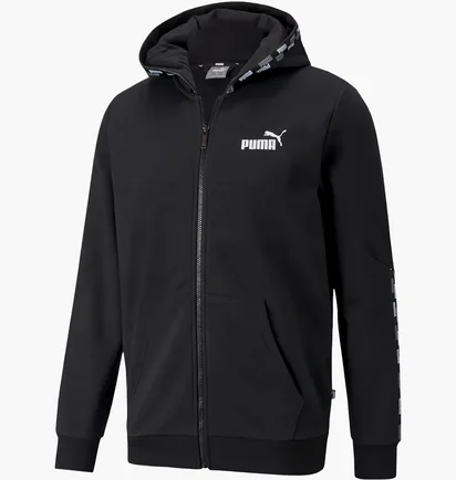 Толстовка мужская Puma Power Full-Zip Hoodie Black 589396-01
