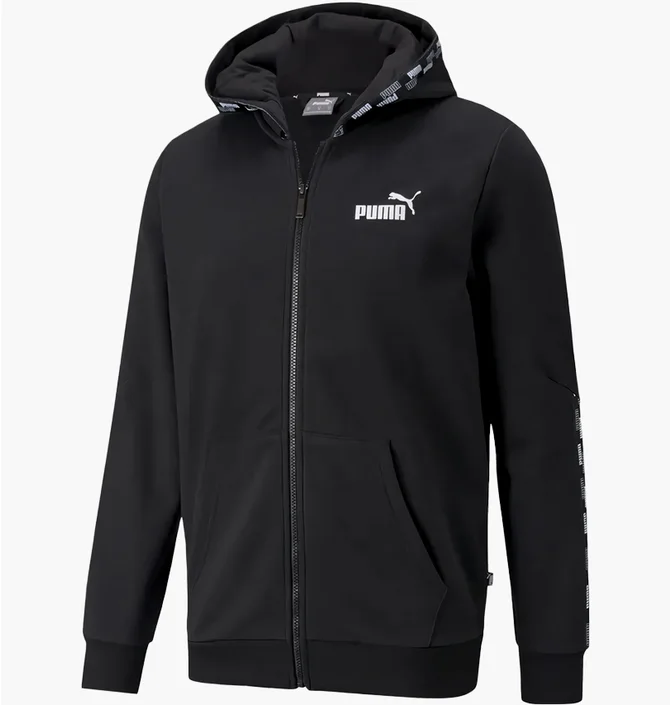 Толстовка мужская Puma Power Full-Zip Hoodie Black 589396-01