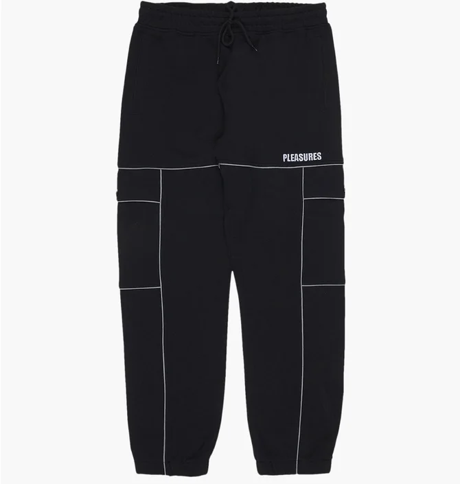 Штаны мужские Pleasures Oracle Cargo Black P21W028