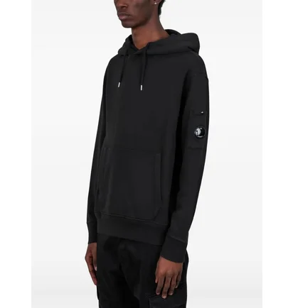 Худи мужское C.P. Company Diagonal Black 20CMSS037A-110044G-999
