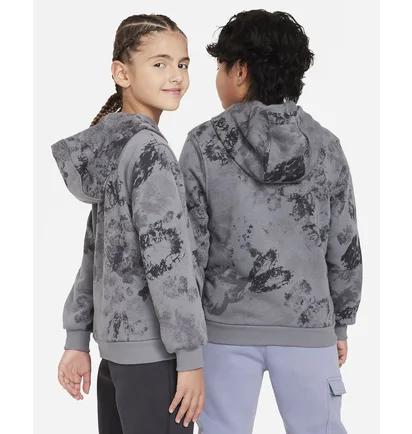 Худі дитяче Nike K Nsw Club Ft Hdy Wash Aop Grey FN8737-084