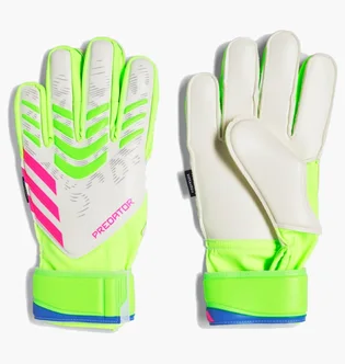 Перчатки вратарские детские Adidas Predator Gl Mtc Fsj White/Yellow JH3810