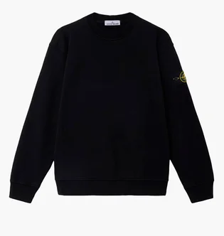Світшот чоловічий Stone Island Organic Cotton Plaster Black L1S156100060-S0051