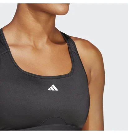 Топ женский Adidas Powerreact Training Medium-Support Bra Black HS7448