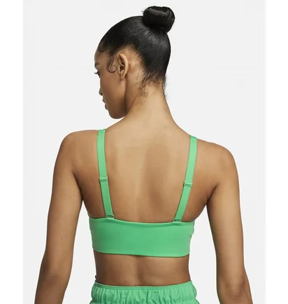 Топ женский Nike Indy Plunge Cutout WomenS Medium-Support Padded Sports Bra Green DV9837-363