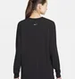 Лонгслив женский Nike One Relaxed Dri-Fit Long-Sleeve Top Black FN2817-010