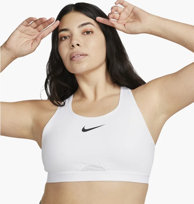 Топ женский Nike Womens High-Support Non-Padded Adjustable Sports Bra White Dd0428-100