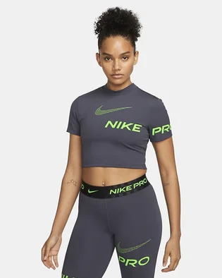 Футболка женская Nike Pro Dri-Fit Grey DX0078-015