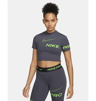 Футболка жіноча Nike Pro Dri-Fit Grey DX0078-015