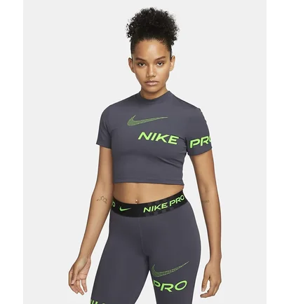Футболка женская Nike Pro Dri-Fit Grey DX0078-015