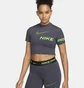 Футболка женская Nike Pro Dri-Fit Grey DX0078-015