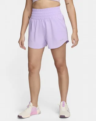 Шорты женские Nike One Dri-Fit Ultra High-Waisted 3 Brief-Lined Shorts Violet DX6642-512