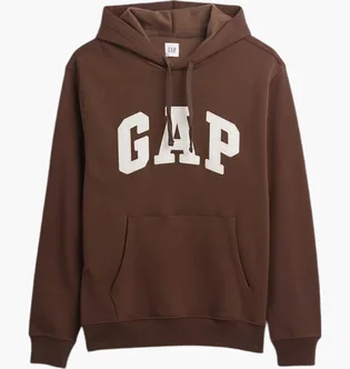 Худи мужское Gap Relaxed Logo Brown 681925141