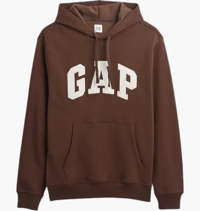 Худи мужское Gap Relaxed Logo Brown 681925141