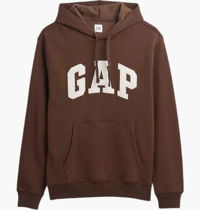Худи мужское Gap Relaxed Logo Brown 681925141