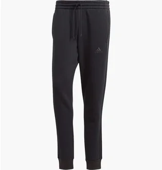 Штаны мужские Adidas Essentials Fleece 3-Stripes Tapered Cuff Pants Black IJ8885