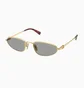 Солнцезащитные очки женские MIU MIU Grey/Gold A52S-5AK40O-52