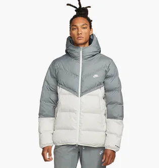 Куртка мужская Nike M Nk Sf Wr Pl-Fld Hd Jkt Grey/White Dr9605-084