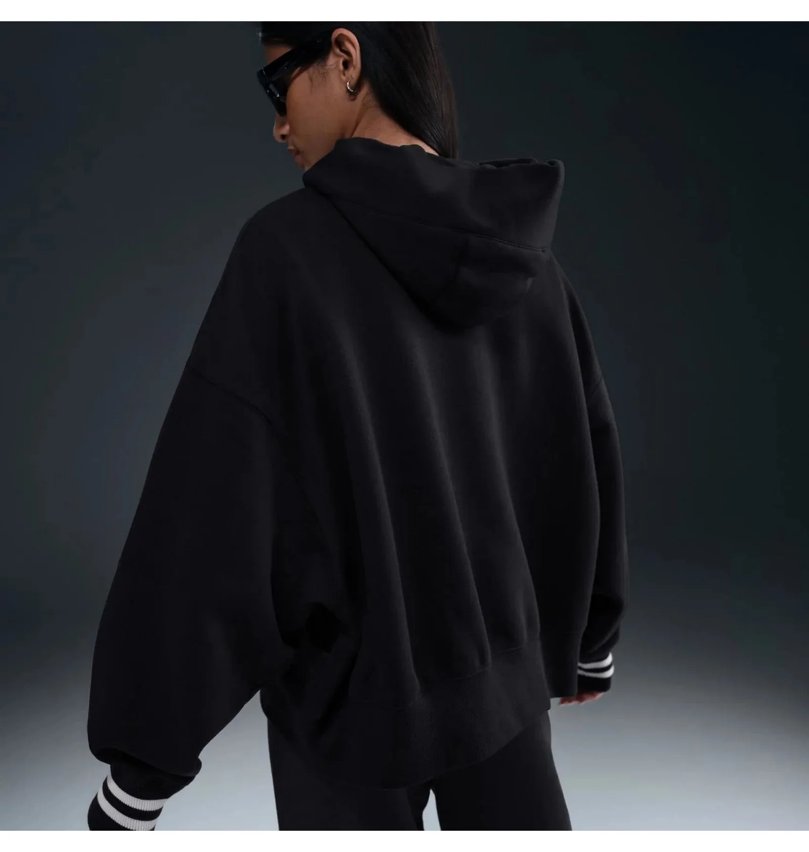 ᐉ Худі жіноче Nike W Nsw Phnx Flc Oos Gx Po Hdy Black IB1984-010