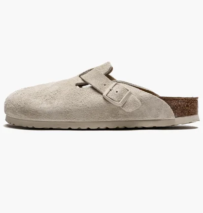 Тапочки унісекс Birkenstock Boston (Narrow) Beige 1024740