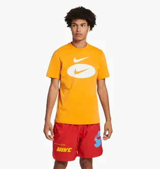 Футболка мужская Nike Nsw Swoosh Oval Tee Orange Dm6343-886