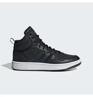 Кроссовки женские Adidas Hoops 3.0 Mid Lifestyle Basketball Classic Fur Lining Winterized Shoes Black GW6434