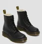 Ботинки женские Dr. Martens Fur Lined 1460 Serena Burnished Wyoming Black 21797001