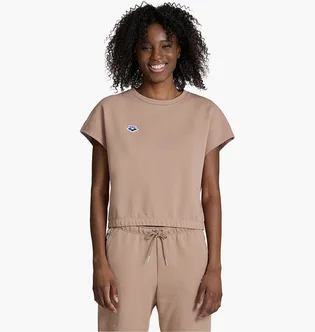 Футболка жіноча Arena Icons Crop Tee Brown 006233-200