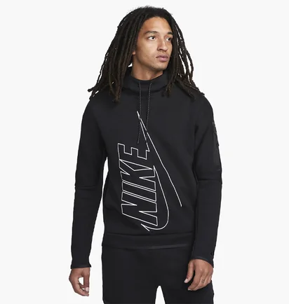 Худи мужское Nike Tch Flc Gx Po Black Dx0577-010