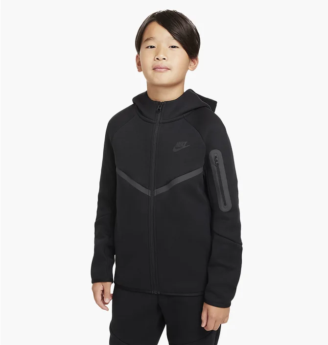 Толстовка детская Nike Tch Flc Black HV5867-010