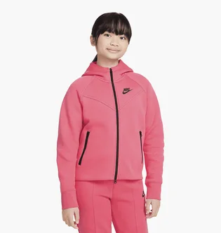 Толстовка дитяча Nike Nsw Tech Fleece Hd Fz Ls Pink FD2979-629