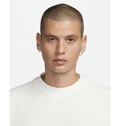 Футболка чоловіча Nike Sportswear Tech Fleece Reimagined Oversized Short-Sleeve Sweatshirt White FB8165-133