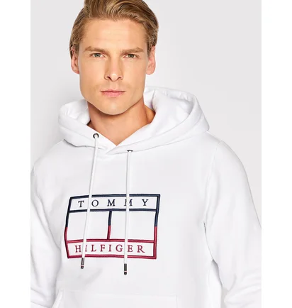 Худі чоловіче Tommy Hilfiger Flag White MW0MW25600