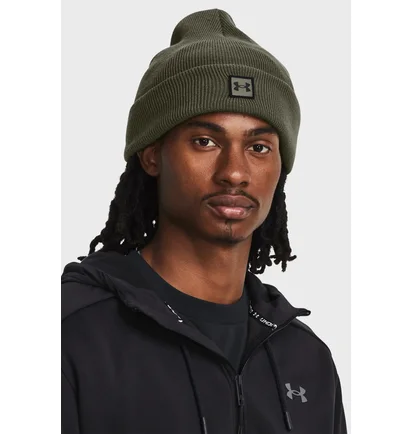 Шапка чоловіча Under Armour Halftime Cuff Olive 1373155-390
