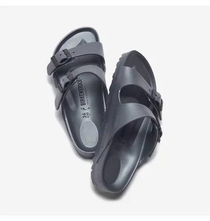 Сандалі чоловічі Birkenstock Arizona Metallic Anthracite Eva Grey 1001498