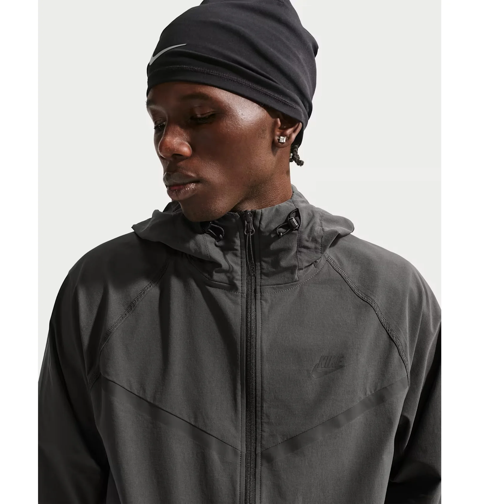 NIKE GRIDIRON アイシールド ブラック ᐉ Вітровка чоловіча Nike Dri-Fit Woven Full-Zip Windrunner Black