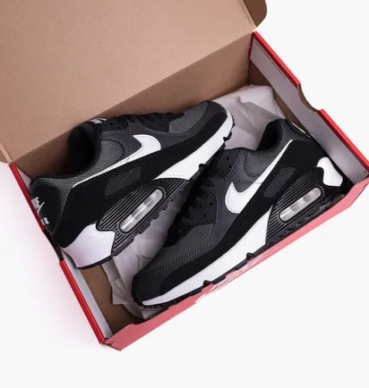 Кроссовки мужские Nike Air Max 90 Dark Smoke Grey/Black/White Cn8490-002