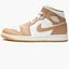 Кроссовки мужские Air Jordan 1 Mid White/Brown 554724-271