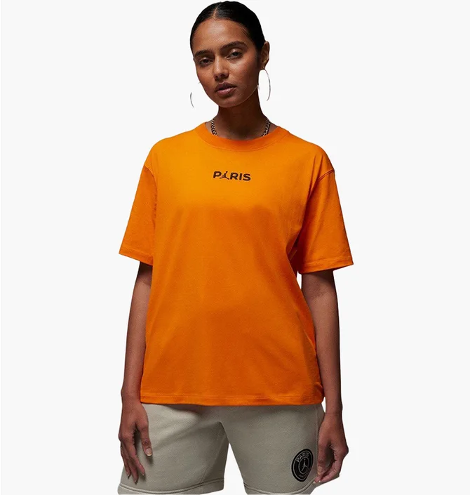 Футболка женская Air Jordan Paris Saint-Germain Orange DZ3260-834