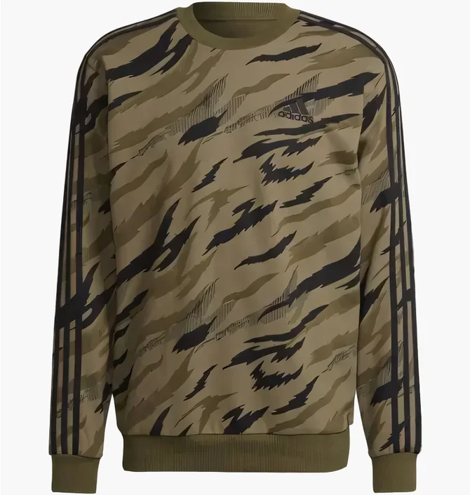 Світшот чоловічий Adidas M Camo Swt Olive HE1875