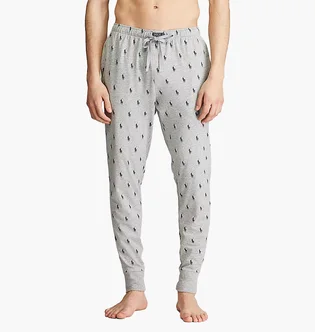 Штаны мужские Polo Ralph Lauren Knit Jersey Covered Waistband Pj Pants Cruise Blue PK08SR