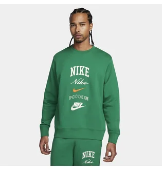 Світшот чоловічий Nike Long-Sleeve Crew-Neck Sweatshirt Club Fleece Green FN2610-365