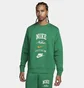 Свитшот мужской Nike Long-Sleeve Crew-Neck Sweatshirt Club Fleece Green FN2610-365