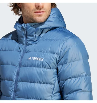 Пуховик чоловічий Adidas Terrex Multi Light Down Hooded Jacket Blue IP6039