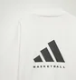 Лонгслив унисекс Adidas Basketball Long Sleeve Tee White Ia3424