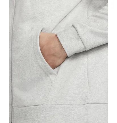 Толстовка чоловіча Nike Dry Men's Dri-FIT Hooded Fitness Full-Zip Grey CZ6376-063